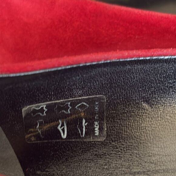 Roger Vivier Red Suede Gommette Ballet Flats - Picture 12 of 15